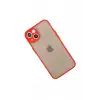 Newface Apple iPhone 13 Mini Kılıf Montreal Silikon Kapak - Kırmızı