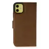 Newface Apple iPhone 13 Mini Kılıf Trend S Plus Kapaklı Kılıf - Taba