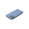 Newface Apple iPhone 13 Pro Kılıf Anka PC Sert Metal Kapak - Mavi