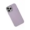 Newface Apple iPhone 13 Pro Kılıf Asya Deri Silikon - Lila