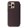 Newface Apple iPhone 13 Pro Kılıf Dolpin Kapaklı - Derin Mor