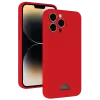 Newface Apple iPhone 13 Pro Kılıf Kelvin Kartvizitli Silikon - Kırmızı