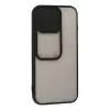 Newface Apple iPhone 13 Pro Kılıf Palm Buzlu Kamera Sürgülü Silikon - Siyah