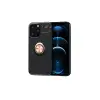 Newface Apple iPhone 13 Pro Kılıf Range Yüzüklü Silikon - Siyah-Gold