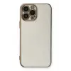 Newface Apple iPhone 13 Pro Kılıf Volet Silikon - Beyaz