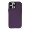 Newface Apple iPhone 13 Pro Max Kılıf Anka PC Sert Metal Kapak - Mor