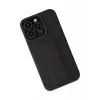 Newface Apple iPhone 13 Pro Max Kılıf Mega Standlı Silikon - Siyah