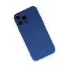 Newface Apple iPhone 13 Pro Max Kılıf Nano içi Kadife Silikon - Lacivert