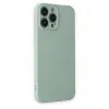 Newface Apple iPhone 13 Pro Max Kılıf Nano içi Kadife Silikon - Su Yeşili