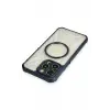 Newface Apple iPhone 13 Pro Max Kılıf Prag Magneticsafe Kapak - Lacivert