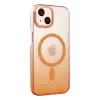 Newface Apple iPhone 14 Glossy Magsafe Kapak - Turuncu