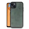 Newface Apple iPhone 14 Kılıf Aras Deri Kapak - Koyu Yeşil