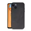 Newface Apple iPhone 14 Kılıf Aras Deri Kapak - Siyah