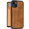Newface Apple iPhone 14 Kılıf Aras Deri Kapak - Taba