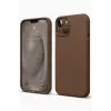 Newface Apple iPhone 14 Kılıf First Silikon - Kahverengi