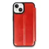 Newface Apple iPhone 14 Kılıf Flip Cover - Kırmızı