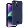 Newface Apple iPhone 14 Kılıf Kelvin Kartvizitli Silikon - Lacivert