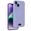 Newface Apple iPhone 14 Kılıf Kelvin Kartvizitli Silikon - Lila