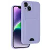 Newface Apple iPhone 14 Kılıf Kelvin Kartvizitli Silikon - Lila