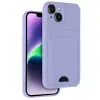 Newface Apple iPhone 14 Kılıf Kelvin Kartvizitli Silikon - Lila