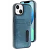 Newface Apple iPhone 14 Kılıf Sara Kartvizitli Deri Kılıf - Lacivert