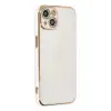 Newface Apple iPhone 14 Kılıf Volet Silikon - Beyaz