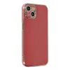 Newface Apple iPhone 14 Kılıf Volet Silikon - Kırmızı