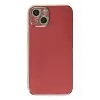 Newface Apple iPhone 14 Kılıf Volet Silikon - Kırmızı