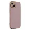Newface Apple iPhone 14 Kılıf Volet Silikon - Mor