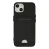 Newface Apple iPhone 14 Plus Kılıf Kelvin Kartvizitli Silikon - Siyah