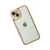 Newface Apple iPhone 14 Plus Kılıf Liva Lens Silikon - Beyaz