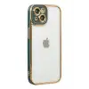 Newface Apple iPhone 14 Plus Kılıf Liva Lens Silikon - Yeşil