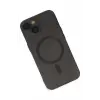 Newface Apple iPhone 14 Plus Kılıf Moshi Lens Magneticsafe Silikon - Siyah