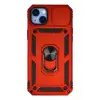 Newface Apple iPhone 14 Plus Kılıf Pars Lens Yüzüklü Silikon - Kırmızı