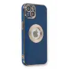 Newface Apple iPhone 14 Plus Kılıf Store Silikon - Mavi