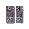 Newface Apple iPhone 14 Pro Kılıf Apollo Magneticsafe Desenli Kapak - Apollo Mor - 2