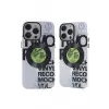 Newface Apple iPhone 14 Pro Kılıf Apollo Magneticsafe Desenli Kapak - Apollo Şeffaf - 5