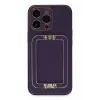 Newface Apple iPhone 14 Pro Kılıf Coco Elit Kapak - Derin Mor