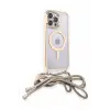 Newface Apple iPhone 14 Pro Kılıf Divo Lazer Askılı Magsafe Kapak - Gold