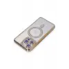 Newface Apple iPhone 14 Pro Kılıf Joke Simli Magneticsafe Kılıf - Gold