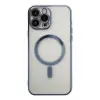 Newface Apple iPhone 14 Pro Kılıf Magneticsafe Lazer Silikon - Sierra Blue