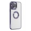 Newface Apple iPhone 14 Pro Kılıf Slot Silikon - Mor