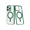 Newface Apple iPhone 14 Pro Max Kılıf Element Magneticsafe Sert Kapak - Köknar Yeşili