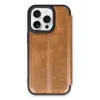 Newface Apple iPhone 14 Pro Max Kılıf Flip Cover - Taba