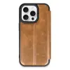 Newface Apple iPhone 14 Pro Max Kılıf Flip Cover - Taba