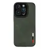 Newface Apple iPhone 14 Pro Max Kılıf Loop Deri Silikon - Yeşil