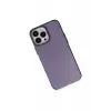 Newface Apple iPhone 14 Pro Max Kılıf Modos Metal Kapak - Derin Mor