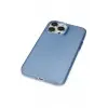 Newface Apple iPhone 14 Pro Max Kılıf Modos Metal Kapak - Mavi
