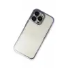 Newface Apple iPhone 14 Pro Max Kılıf Razer Lensli Silikon - Mor