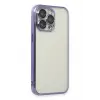 Newface Apple iPhone 14 Pro Max Kılıf Razer Lensli Silikon - Mor
